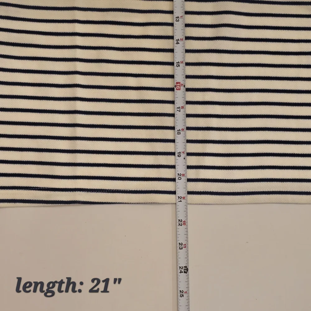 Vineyard Vines Navy Striped Cream Dog Pique Polo Shirt XXL
